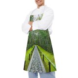 yanfind Custom aprons Aged Alley Ancient Architecture Attract Bamboo Botany Buddhism Buddhist Calm Daitoku white white-style1 70×80cm