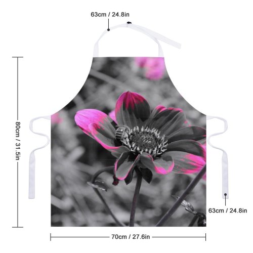 yanfind Custom aprons Flower Garden Mono Pedals Love Peace Strength Beauty Future Health white white-style1 70×80cm