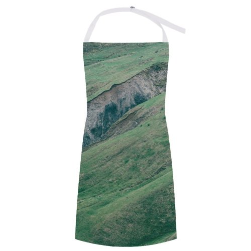 yanfind Custom aprons Aerial Calm Cliff Colorful Countryside Drone Field Flora Foliage Formation From white white-style1 70×80cm