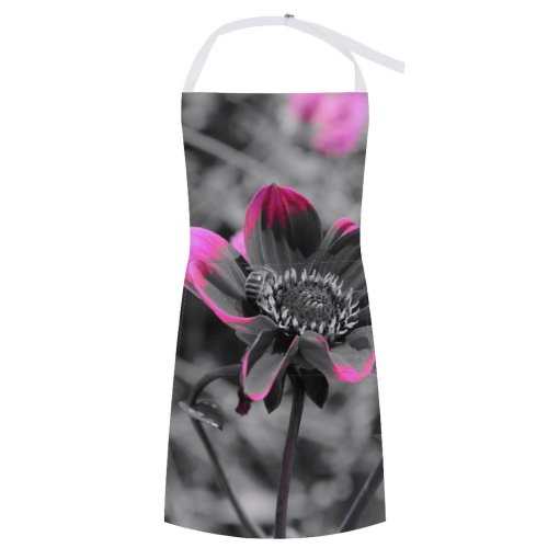 yanfind Custom aprons Flower Garden Mono Pedals Love Peace Strength Beauty Future Health white white-style1 70×80cm