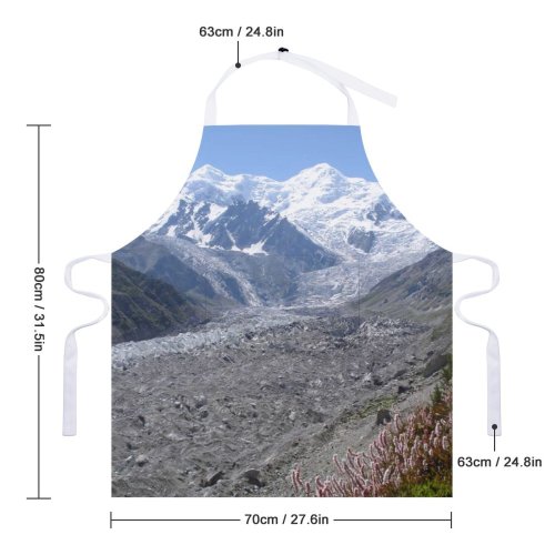 yanfind Custom aprons Nanga Parbat Fairy Meadows Mountains Landscape Pakistan Snow Sand Rocks Cliffs white white-style1 70×80cm