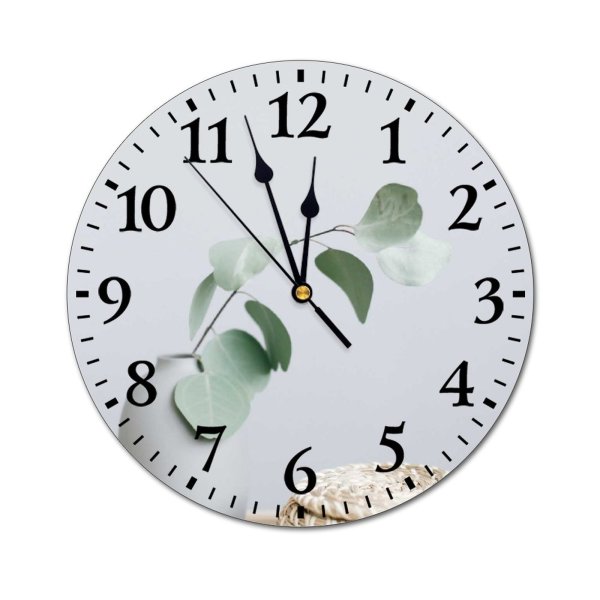 yanfind Fashion PVC Wall Clock Arrangement Basket Botanic Botany Branch Bush Ceramic Cozy Decor Decoration Decorative Delicate Mute Suitable Kitchen Bedroom Decorate Living Room