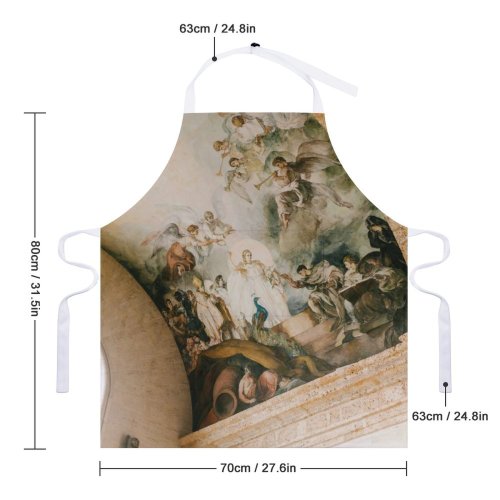 yanfind Custom aprons Aged Ancient Arch Arched Art Artwork Building Burial Ceiling Classic Construction Craft white white-style1 70×80cm