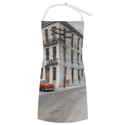 yanfind Custom aprons Abandoned Apartment Architecture Asphalt Auto Automobile Building Car Cement City Construction Decay white white-style1 70×80cm