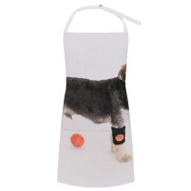 yanfind Custom aprons Active Adorable Ball Calm Care Creature Curious Cute Dog Fauna Fluff white white-style1 70×80cm