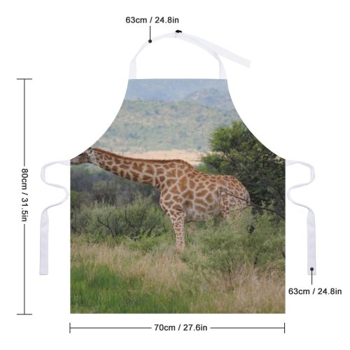 yanfind Custom aprons Adorable Beauty Bush Calm Camelopardalis Charming Chordate Countryside Cute Daylight Elongated Enjoy white white-style1 70×80cm
