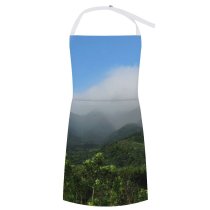 yanfind Custom aprons Philippines Dingalan Mist Fog Landscape Forest Trees white white-style1 70×80cm