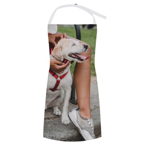 yanfind Custom aprons Adorable Alley Anonymous Bench Casual City Crop Cute Dog Ethnic Faceless white white-style1 70×80cm