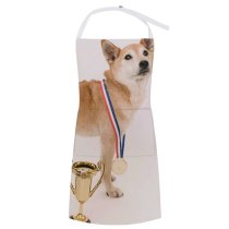 yanfind Custom aprons Adorable Attentive Calm Clever Competition Contest Creature Cup Curious Cute Dog white white-style1 70×80cm
