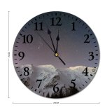 yanfind Fashion PVC Wall Clock Abstract Adventure Astrology Astronomy Astrophotography Conifers Constellation Cosmos Evening Facebook Fir Trees Mute Suitable Kitchen Bedroom Decorate Living Room