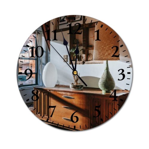 yanfind Fashion PVC Wall Clock Accommodation Apartment Art Cabinet Calm Carpet Classic Comfort Condominium Cozy Curtain Daylight Mute Suitable Kitchen Bedroom Decorate Living Room