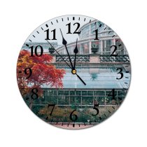 yanfind Fashion PVC Wall Clock Abundance Agriculture Architecture Botany Bush Complex Construction Contemporary Cultivate Daylight Design Ecology Mute Suitable Kitchen Bedroom Decorate Living Room
