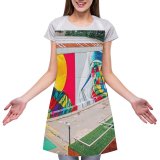 yanfind Custom aprons Artwork City Colorful Contemporary Space Creative Daytime Decorative Design Equal Equality Exterior white white-style1 70×80cm