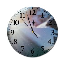 yanfind Fashion PVC Wall Clock Architecture Sky Blurred Breathtaking Building Cloudy Construction Countryside Dwell Exterior Glass Wall Mute Suitable Kitchen Bedroom Decorate Living Room