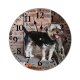 yanfind Fashion PVC Wall Clock Accessory Adorable Attentive Brick Wall Calm Cement Charming Chordate Concrete Cute Daylight Mute Suitable Kitchen Bedroom Decorate Living Room