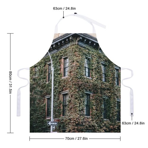 yanfind Custom aprons Accommodation Apartment Architecture Brick Wall Building City Construction Daylight Daytime Decor001 white white-style1 70×80cm