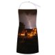 yanfind Custom aprons Storm Dark Tree Thunder Landscape Night white white-style1 70×80cm