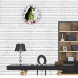 yanfind Fashion PVC Wall Clock Bird Parrot Pet Mute Suitable Kitchen Bedroom Decorate Living Room