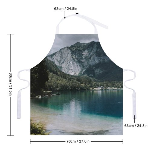 yanfind Custom aprons Adventure Breathtaking Calm Clear Cliff Cloudy Dark Destination Forest Formation Freedom white white-style1 70×80cm