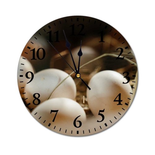 yanfind Fashion PVC Wall Clock Barn Bird Chicken Coop Eggs Farm Farming Fowl Hencoop Henhouse Hennery Homestead002 Mute Suitable Kitchen Bedroom Decorate Living Room