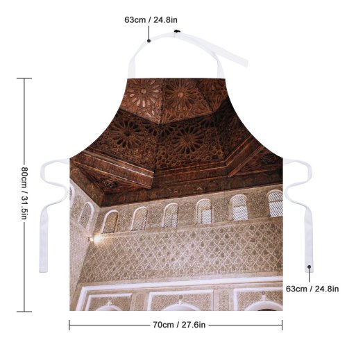 yanfind Custom aprons Aged Ancient Arch Architecture Building Classic Cupola Decor Decoration Decorative Dome From white white-style1 70×80cm