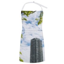 yanfind Custom aprons Architectural Design Architecture Building Exterior Futuristic Glass Growth High Landscape Leaves white white-style1 70×80cm