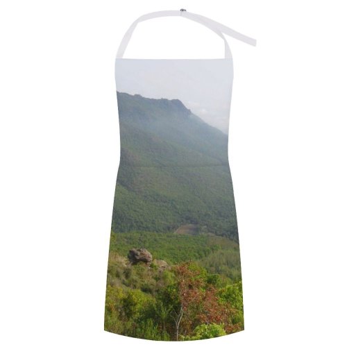 yanfind Custom aprons Landscape Hills Woods white-style1 70×80cm