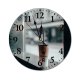 yanfind Fashion PVC Wall Clock Aroma Bar Beverage Blurred Brew Café Cafeteria Caffeine Cappuccino Casual City Cocktail Mute Suitable Kitchen Bedroom Decorate Living Room