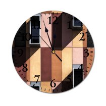 yanfind Fashion PVC Wall Clock Architectural Design Architecture Building Colours Construction Contemporary Daylight Exterior Facade Family Glass Mute Suitable Kitchen Bedroom Decorate Living Room