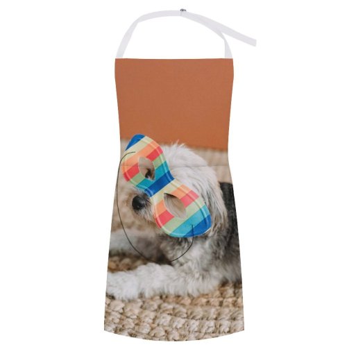 yanfind Custom aprons Adorable Calm Carpet Celebrate Colorful Comfort Dog Event Festive Friendly white white-style1 70×80cm