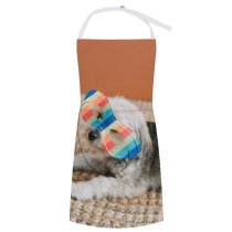 yanfind Custom aprons Adorable Calm Carpet Celebrate Colorful Comfort Dog Event Festive Friendly white white-style1 70×80cm