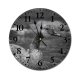yanfind Fashion PVC Wall Clock Aqua Avian Beak Biology Bird Watching Blurred Bw Creature Duck Ecosystem Fauna Mute Suitable Kitchen Bedroom Decorate Living Room
