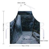 yanfind Custom aprons Aged Ancient Architecture Attract Building Cave Construction Dark Decay Destination white white-style1 70×80cm