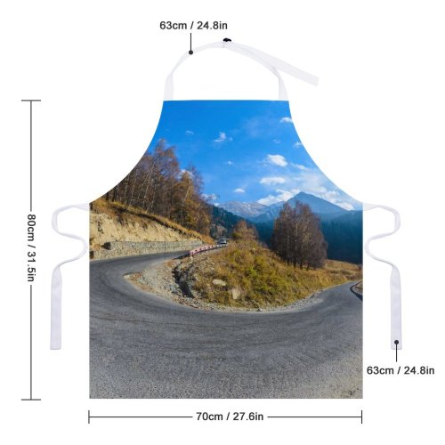 yanfind Custom aprons Road Autumn Banff Forest Kazakhstan Landscape Trip white white-style1 70×80cm