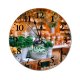 yanfind Fashion PVC Wall Clock Arrangement Bouquet Box Choice Commerce Container Cuisine Delicious Flower Mute Suitable Kitchen Bedroom Decorate Living Room