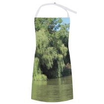 yanfind Custom aprons Natural still River Kamchia Bulgaria Flora Trees Plants Summer Vacation Outdoors Scene white white-style1 70×80cm
