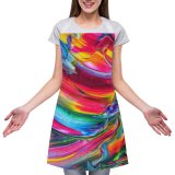yanfind Custom aprons Abstract Design Creativity Palette Rainbow Artistic Mix Visuals Motley white white-style1 70×80cm