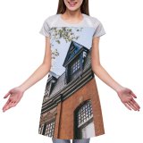 yanfind Custom aprons Accommodation Aged Architecture Area Sky Brick Wall Building City Cloudless Condominium Construction white white-style1 70×80cm
