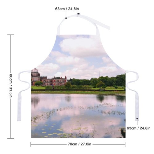 yanfind Custom aprons Palace Landscape India River white white-style1 70×80cm