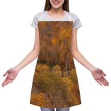 yanfind Custom aprons Aerial Area Autumn Breathtaking Calm Colorful Deciduous Drone Fall Flora Foliage Forest white white-style1 70×80cm