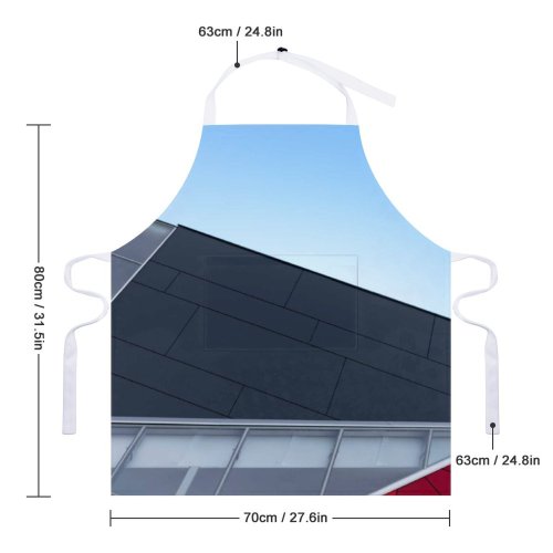 yanfind Custom aprons Abstract Architectural Design Architecture Building City Downtown Exterior Facade Glass Lines white white-style1 70×80cm