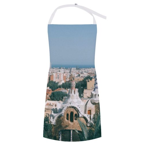 yanfind Custom aprons Aged Amazing Architecture Barcelona Sky Building City Cityscape Colorful Construction Daytime white white-style1 70×80cm