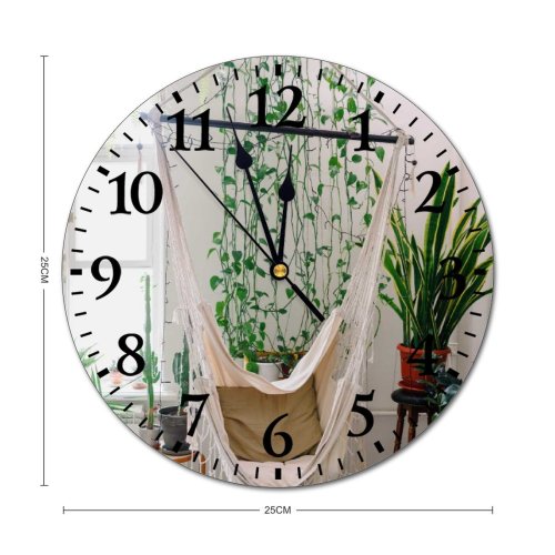 yanfind Fashion PVC Wall Clock Assorted Beam Botany Cacti Climbing Colorful Comfort Comfortable Contemporary Cozy Creative Creeping Mute Suitable Kitchen Bedroom Decorate Living Room