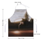 yanfind Custom aprons Area Autumn Basket Basketball Building Cloudy Construction Court Daylight Daytime District white white-style1 70×80cm
