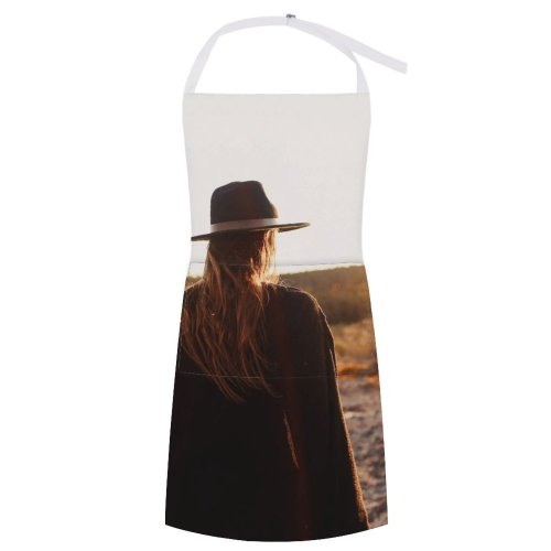 yanfind Custom aprons Admire Adventure Amazing Anonymous Backlit Coniferous Countryside Enjoy Evening Explore Faceless Female white white-style1 70×80cm