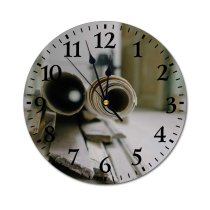 yanfind Fashion PVC Wall Clock Apartment Assorted Blurred Construction Contemporary Daylight Door Doorway Entrance Floor Heap Mute Suitable Kitchen Bedroom Decorate Living Room