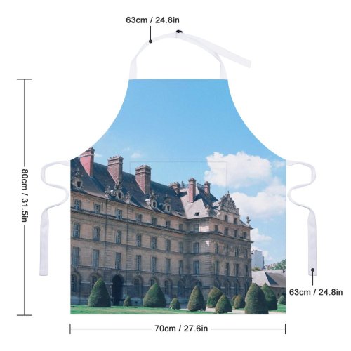 yanfind Custom aprons Aged Ancient Architecture Area Building Bush Chimney Classic Cloudy Construction Cottage Countryside white white-style1 70×80cm