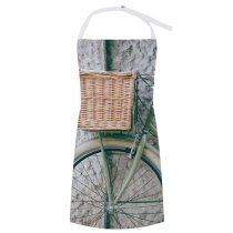 yanfind Custom aprons Active Aged Architecture Basket Bicycle Bike Building City Classic Cycle Daytime District white white-style1 70×80cm