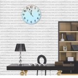 yanfind Fashion PVC Wall Clock Art Summer Abstract Design Outdoors Retro Artistic Simplicity Insubstantial Mute Suitable Kitchen Bedroom Decorate Living Room