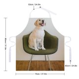 yanfind Custom aprons Adorable Apartment Home Attention Attentive Calm Chair Cozy Creature Curious Dog Fluff white white-style1 70×80cm